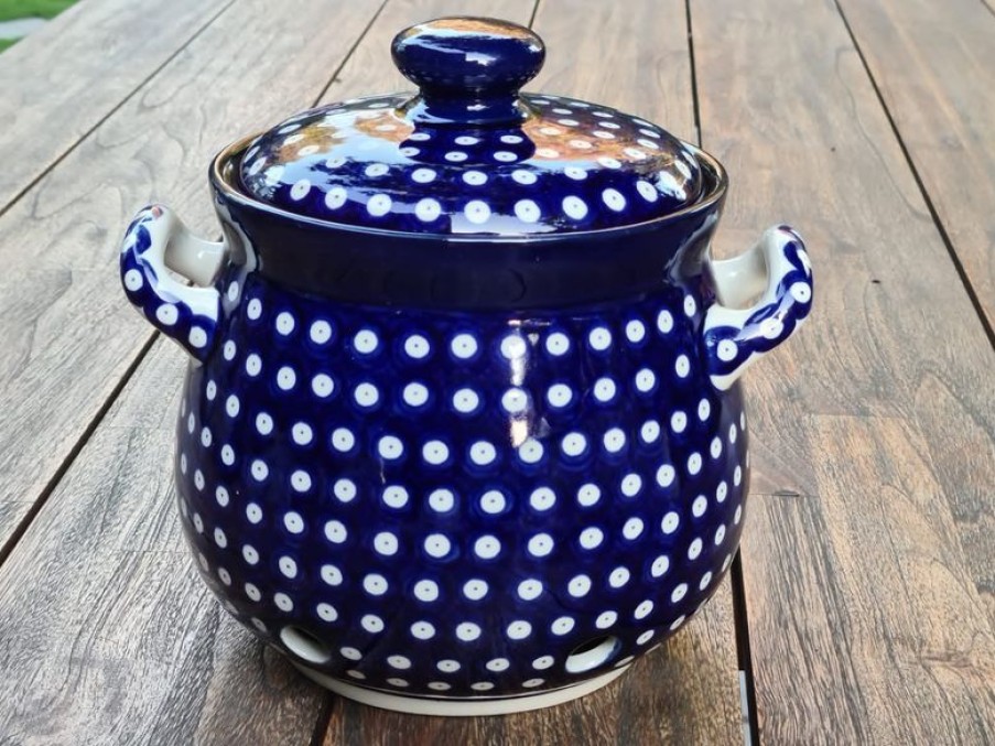 Mehr EINZIGARTIG | Log Pot, Polske Keramik Retter, 3,5 L, 23 X 22 Cm, Tradition 5, Bsn 2654