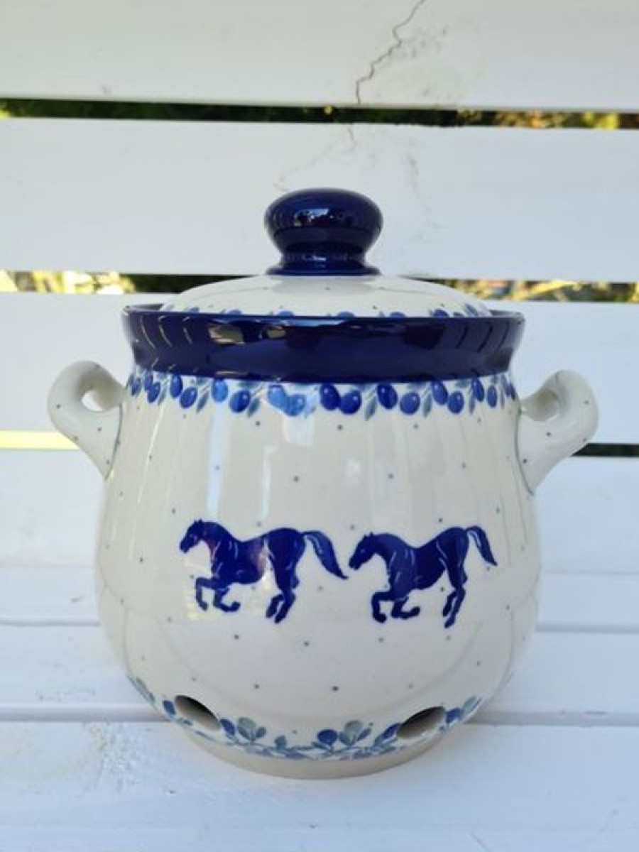 Übersicht über die Decoder EINZIGARTIG | Log Pot, Polske Keramik Retter, 1,5 L, 18 X 19 Cm, Horse