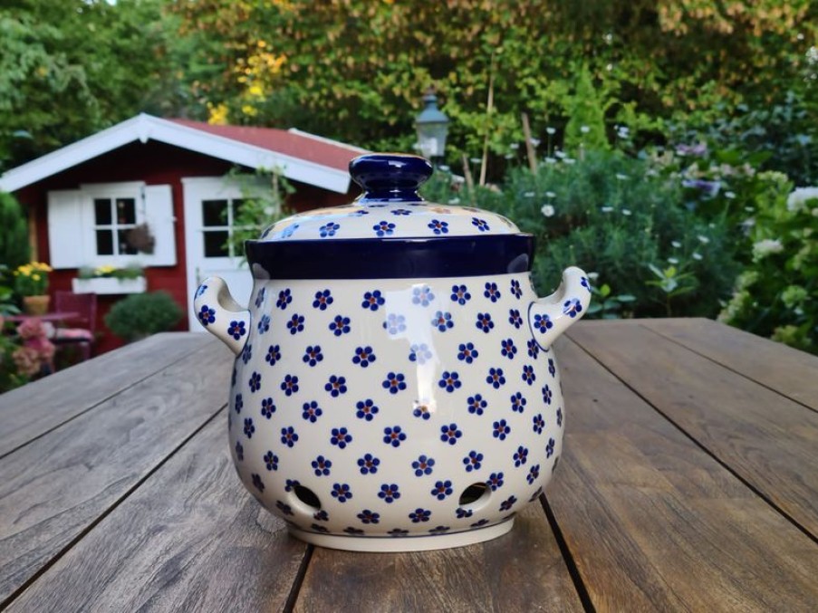 Mehr EINZIGARTIG | Log Pot, Polske Keramik Retter, 3,5 L, 23 X 22 Cm, Tradition 3, Bsn 4090