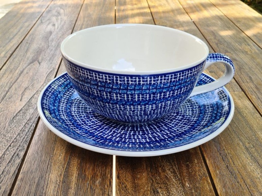 Mehr EINZIGARTIG | Cup, Og Underkop, Xxl 4 L, 15 Cm Hoje, O36 Cm, Polsk Keramik, Tradition, Bsn 6155