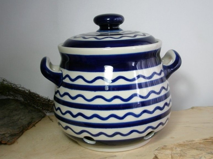 Mehr EINZIGARTIG | Log Pot, Polske Keramik Retter, 3,5 L, 23 X 22 Cm, Tradition 29, Bsn 409011