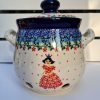 Mehr EINZIGARTIG | Log Pot, Polske Keramik Retter, 1,5 L, 18 X 19 Cm, Prinzessin