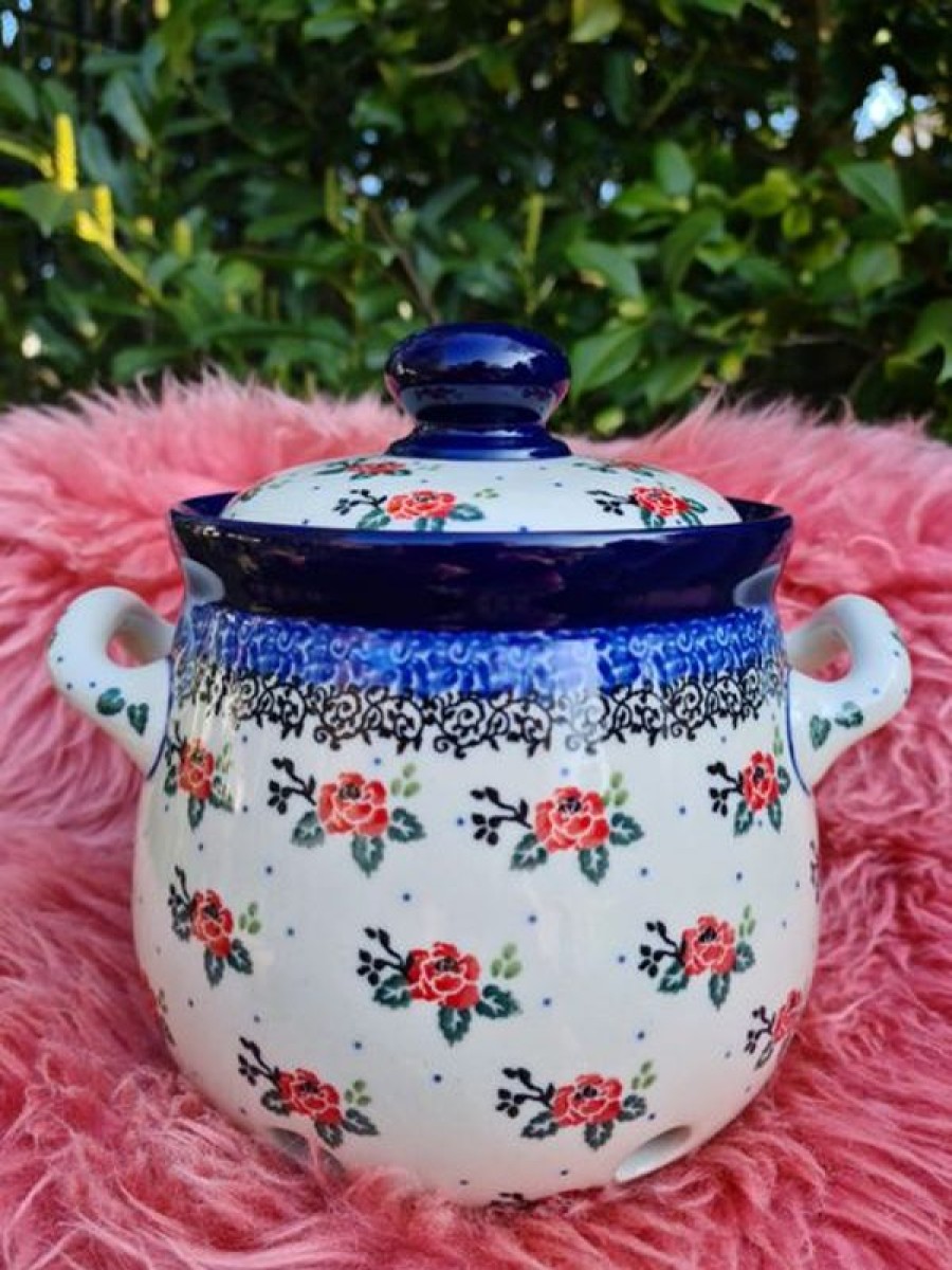 Übersicht über die Decoder EINZIGARTIG | Log Pot, Polske Keramik Retter, 1,5 L, 18 X 19 Cm, Tea Rose